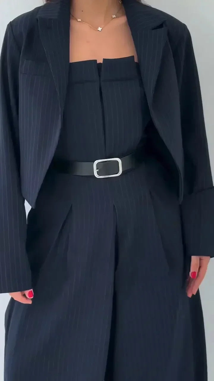 Eclat™ | Women's Ensemble Bustier + Jacket – Elegant & Trendy Style