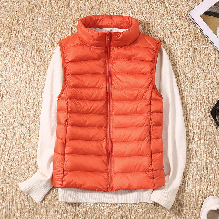 Amira™ | Lightweight Puffer Vest with Pleated Design