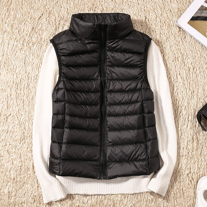 Amira™ | Lightweight Puffer Vest with Pleated Design