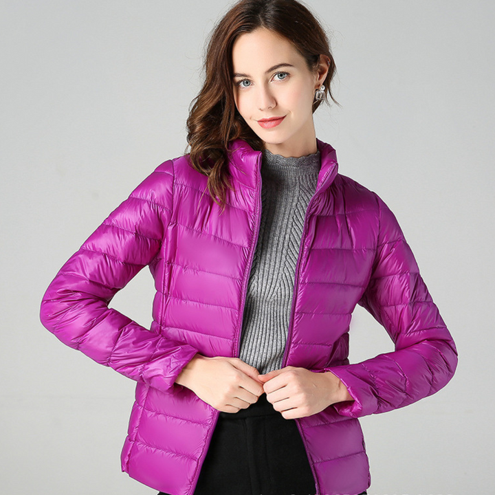 Myra™ | Ultralight Down Jacket with Sophisticated Pleats