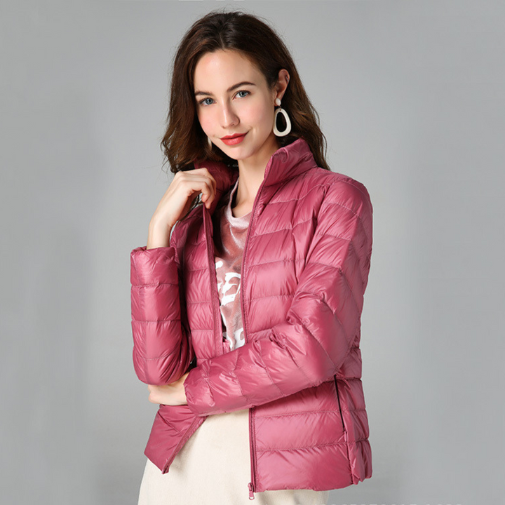 Myra™ | Ultralight Down Jacket with Sophisticated Pleats