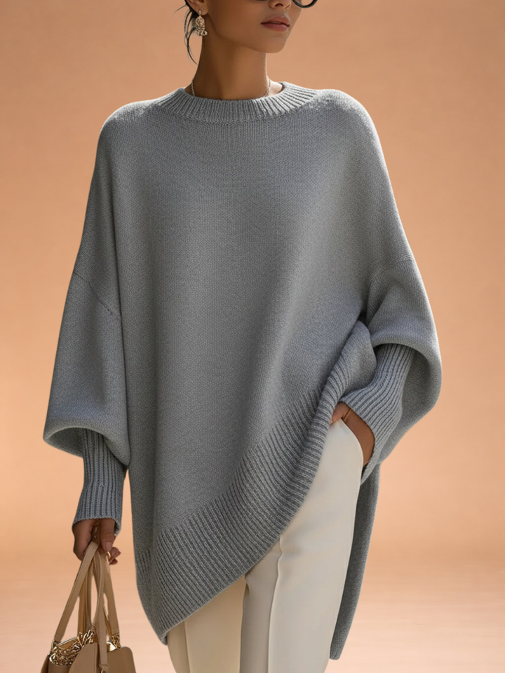 Oversized Knit Poncho Sweater