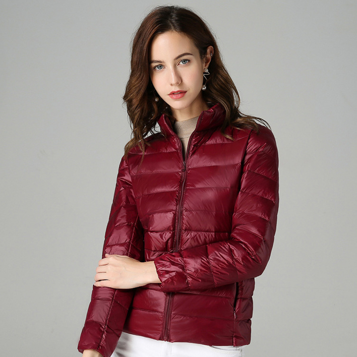 Myra™ | Ultralight Down Jacket with Sophisticated Pleats