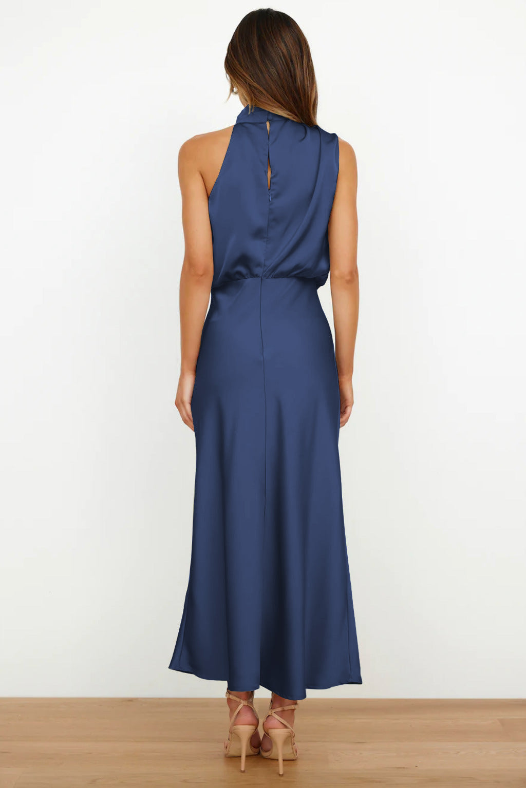 Lydia | Long Dress with Halter Neck
