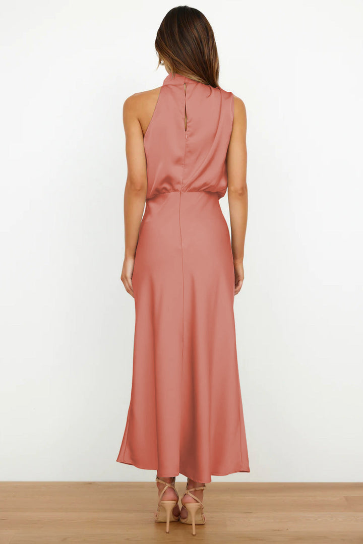 Lydia | Long Dress with Halter Neck