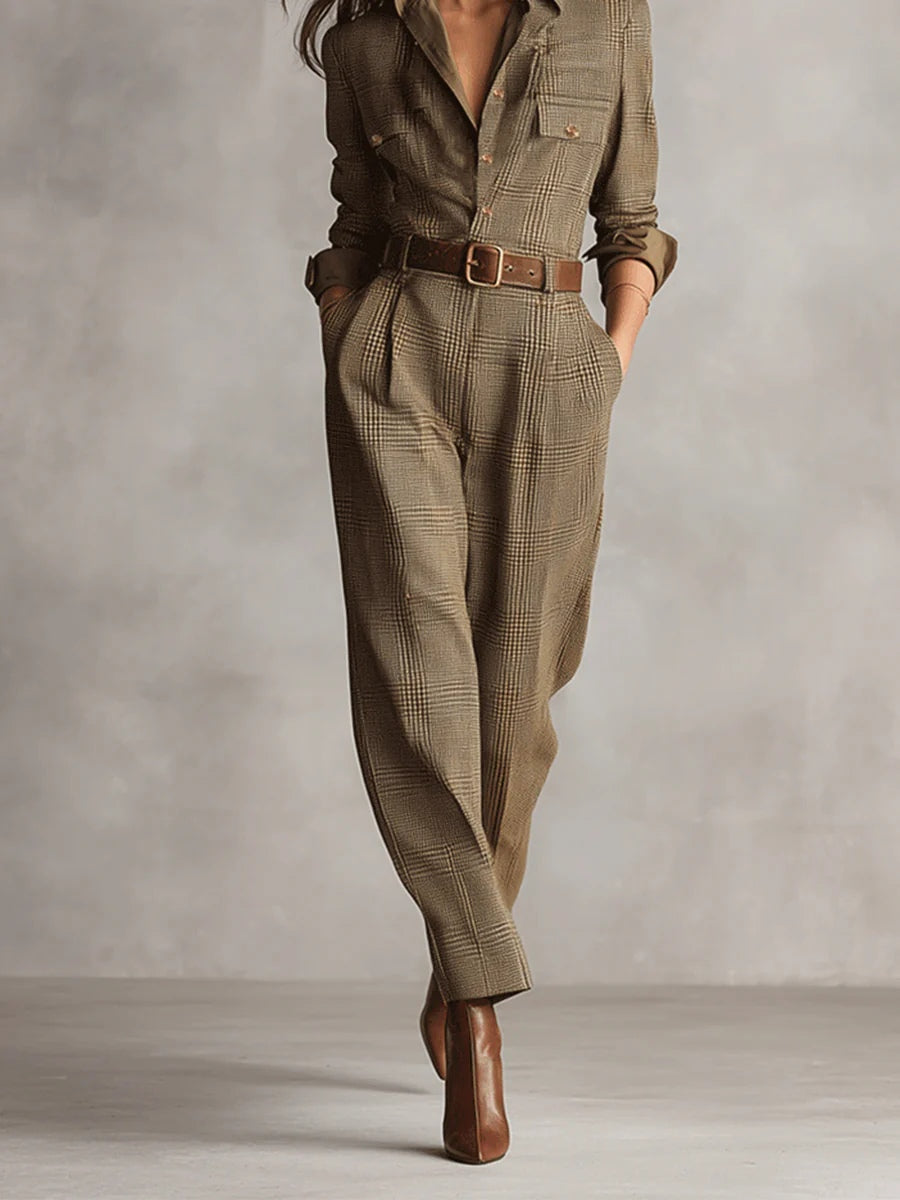 Zoë | Elegant Tweed Jumpsuit