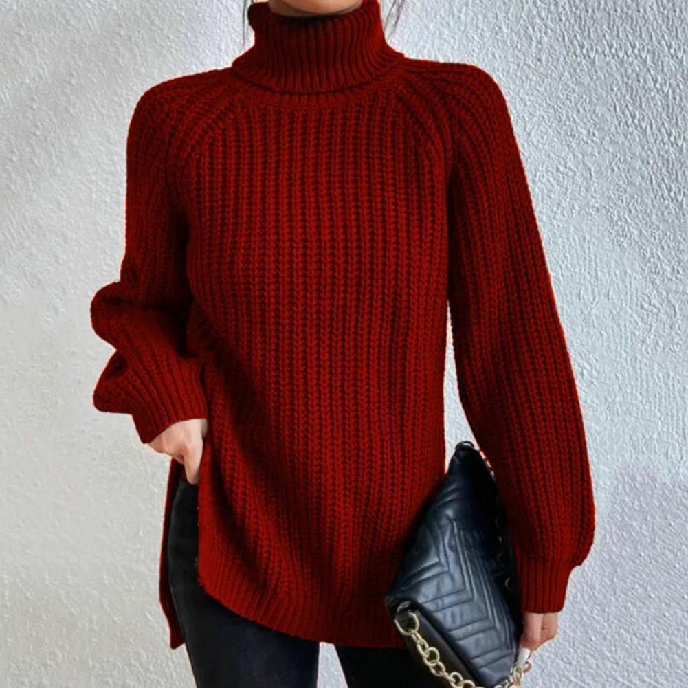 Averine™ | Elegant Turtleneck Knit Sweater – Calm Comfort, Timeless Ease