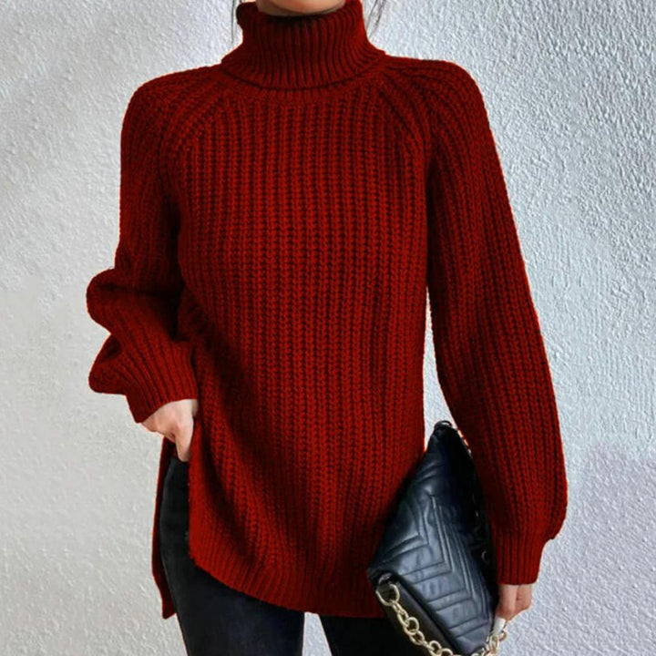 Averine™ | Elegant Turtleneck Knit Sweater – Calm Comfort, Timeless Ease