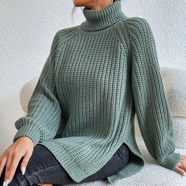 Averine™ | Elegant Turtleneck Knit Sweater – Calm Comfort, Timeless Ease